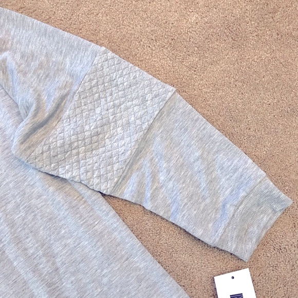 Muk Luks Long Sleeve Comfort Tee NEW Womens Size XL Extra Large Grey Relaxed Fit - Picture 5 of 9